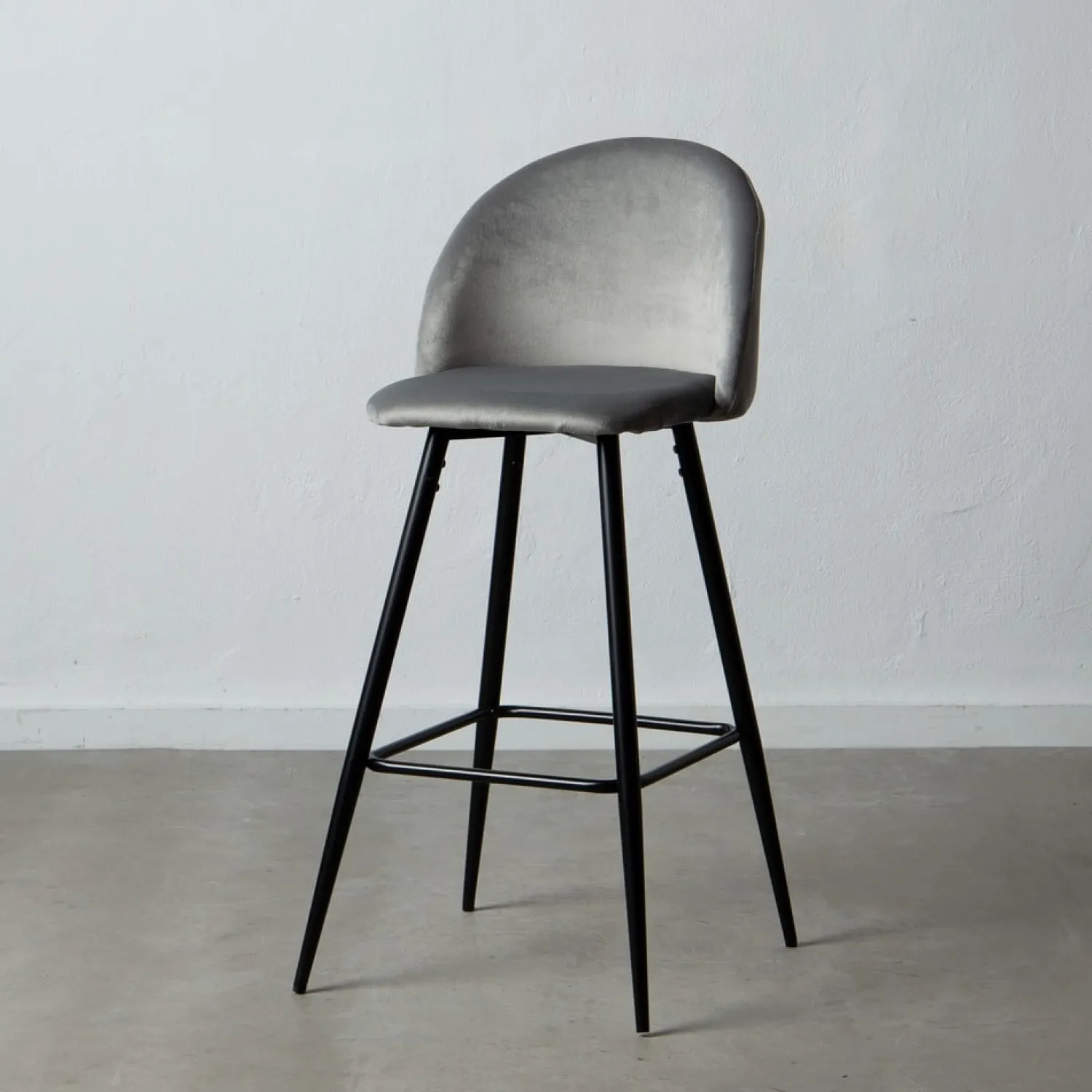 Casa Viva Set de 2 taburetes altos de metal gris Caleb 40x48x102cm Hot