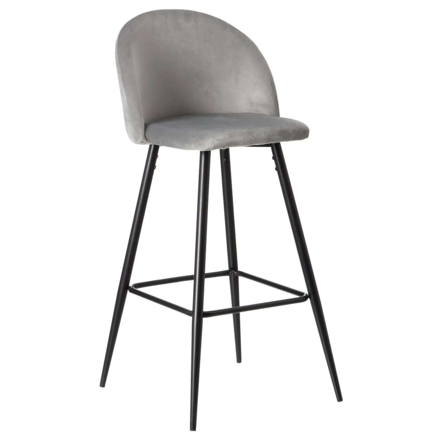 Casa Viva Set de 2 taburetes altos de metal gris Caleb 40x48x102cm Hot