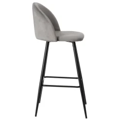 Casa Viva Set de 2 taburetes altos de metal gris Caleb 40x48x102cm Hot