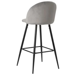 Casa Viva Set de 2 taburetes altos de metal gris Caleb 40x48x102cm Hot