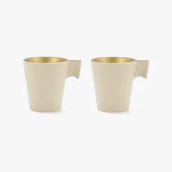 Casa Viva Set de 2 tazas de vidrio café expresso 8cl Nieve New