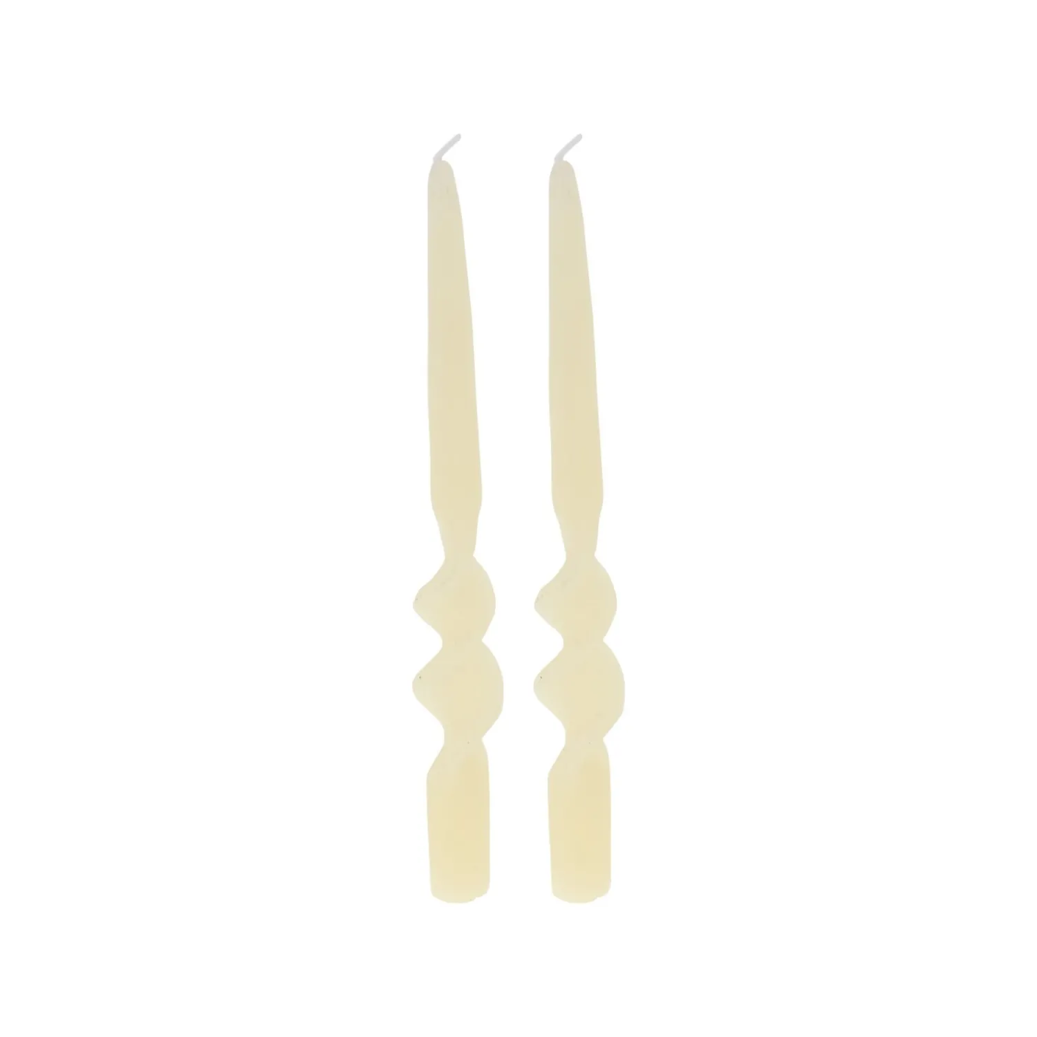 Casa Viva Set de 2 velas candelabro blanco 26cm Best