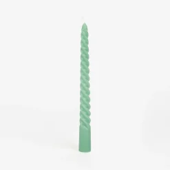 Casa Viva Set de 6 velas decorativas para candelabro verde Ø2x20cm Best