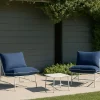 Casa Viva Set de jardín de 3 piezas acero inoxidable azul Citera Best