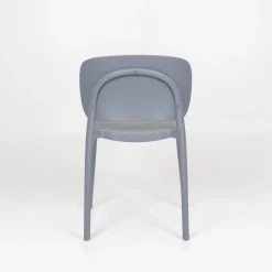 Casa Viva Silla de comedor apilable gris Daniela 50x49x77,5cm Clearance