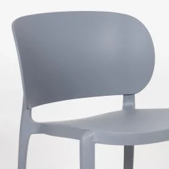 Casa Viva Silla de comedor apilable gris Daniela 50x49x77,5cm Clearance