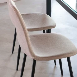 Casa Viva Silla de comedor beige arena Concept 45x55x86cm Outlet