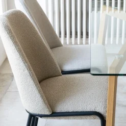 Casa Viva Silla de comedor borreguito beige Mina 49x60x91cm Online