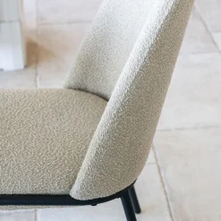 Casa Viva Silla de comedor borreguito beige Mina 49x60x91cm Online