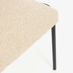 Casa Viva Silla de comedor borreguito beige Mina 49x60x91cm Online