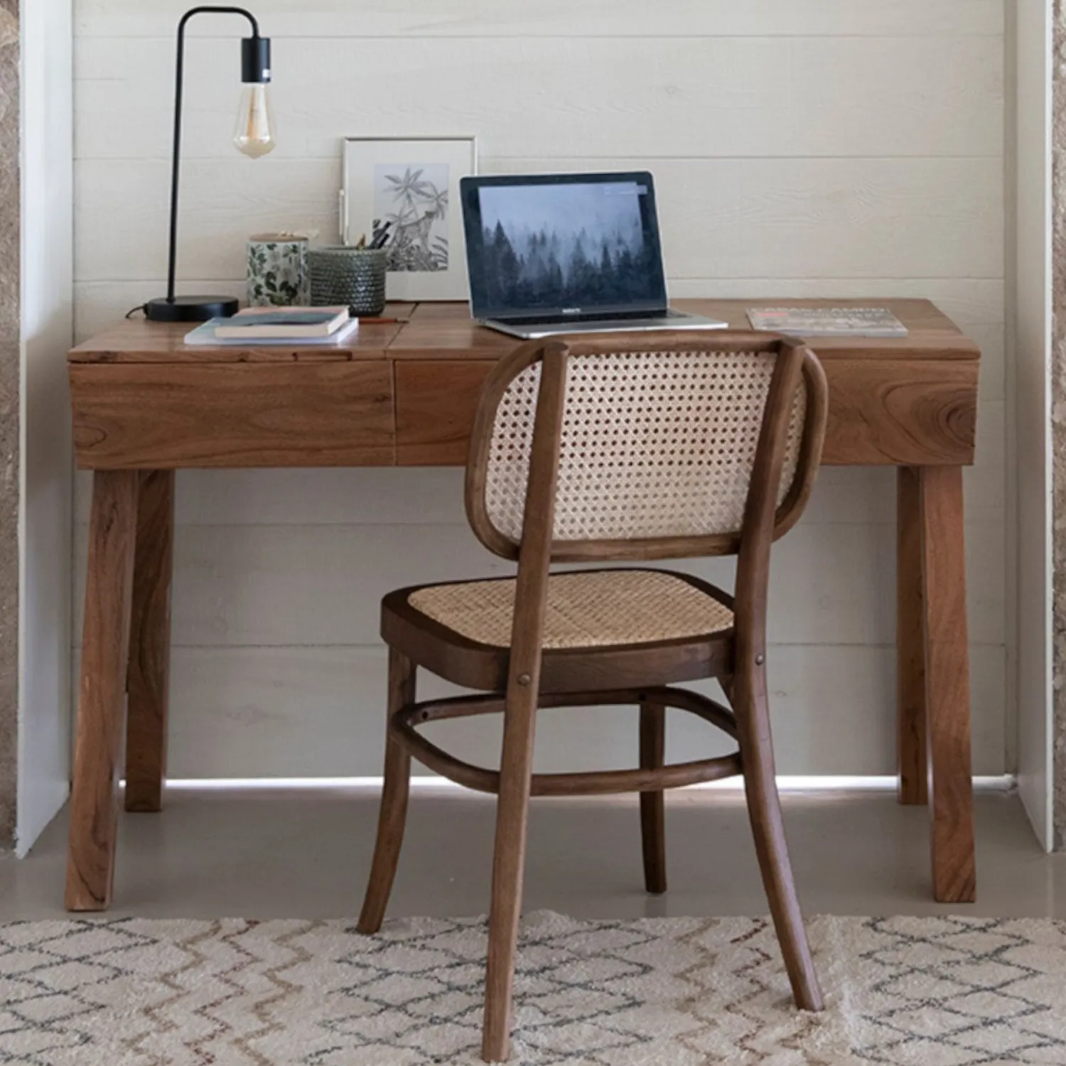 Casa Viva Silla de comedor de madera de olmo Cibran 45x41x83cm Clau&Chloe Hot