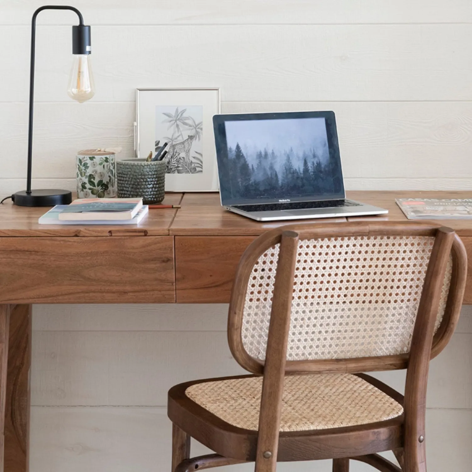 Casa Viva Silla de comedor de madera de olmo Cibran 45x41x83cm Clau&Chloe Hot