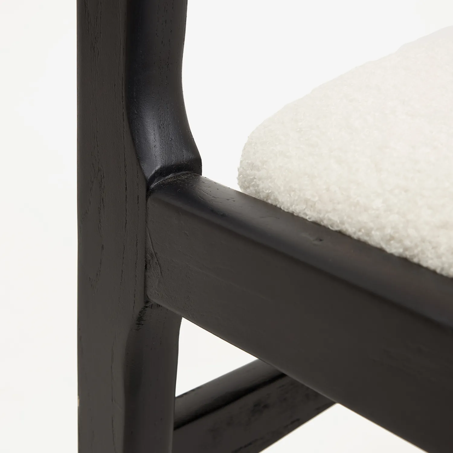 Casa Viva Silla de comedor de madera de olmo negra Jana 48x44x79cm Clau&Chloe Hot