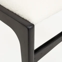 Casa Viva Silla de comedor de madera de olmo negra Jana 48x44x79cm Clau&Chloe Hot