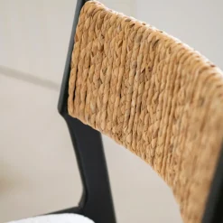 Casa Viva Silla de comedor de madera de olmo negra Jana 48x44x79cm Clau&Chloe Hot