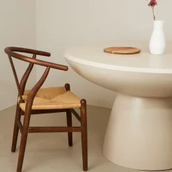 Casa Viva Silla de comedor de madera de olmo marrón oscuro Irma 49x42x78cm Clau&Chloe Best