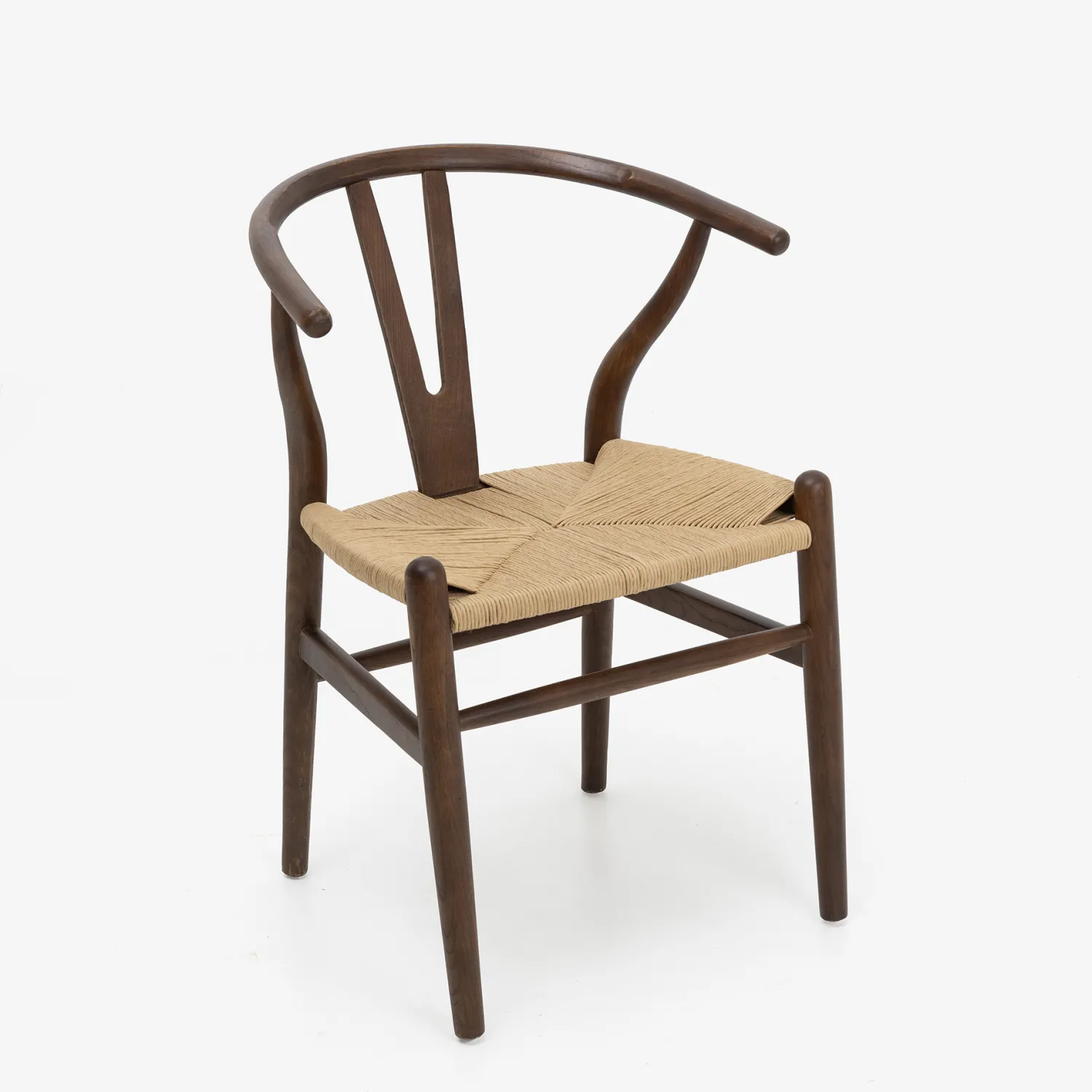 Casa Viva Silla de comedor de madera de olmo marrón oscuro Irma 49x42x78cm Clau&Chloe Best