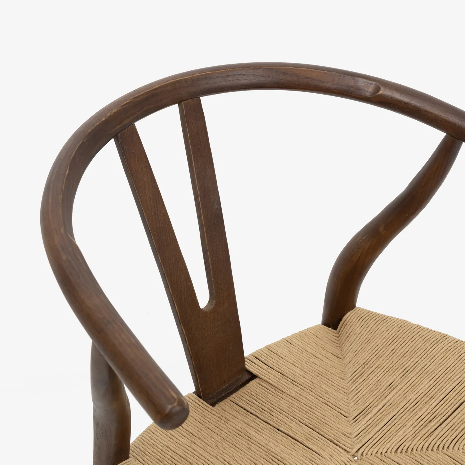 Casa Viva Silla de comedor de madera de olmo marrón oscuro Irma 49x42x78cm Clau&Chloe Best