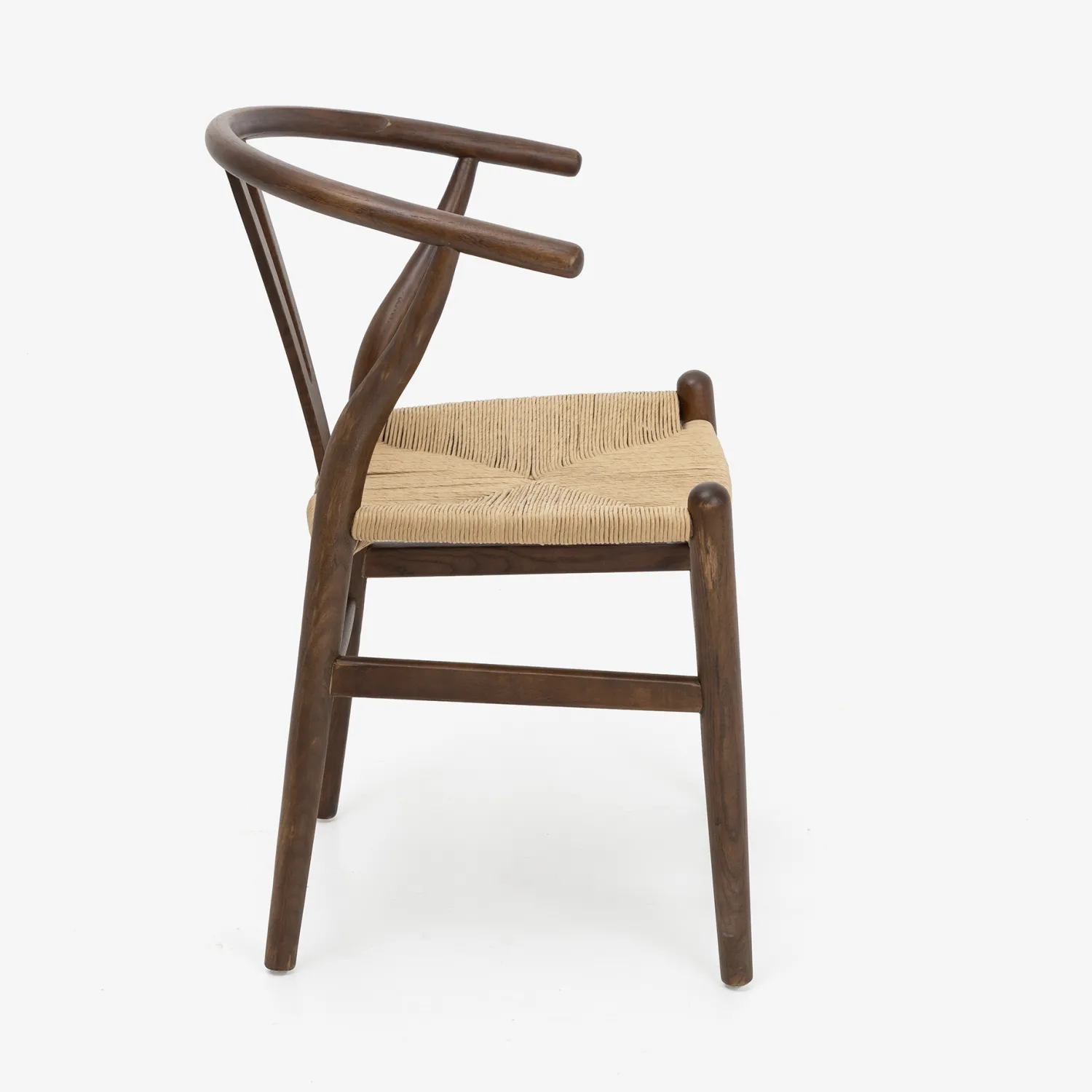 Casa Viva Silla de comedor de madera de olmo marrón oscuro Irma 49x42x78cm Clau&Chloe Best