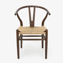 Casa Viva Silla de comedor de madera de olmo marrón oscuro Irma 49x42x78cm Clau&Chloe Best