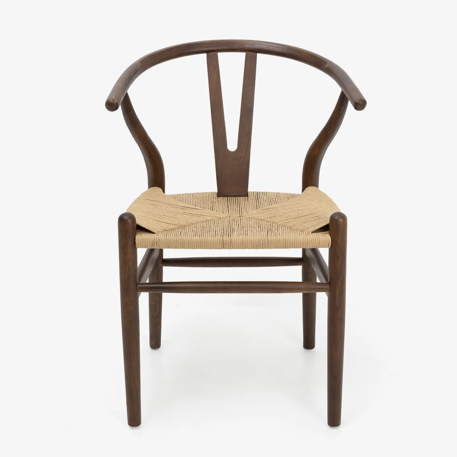 Casa Viva Silla de comedor de madera de olmo marrón oscuro Irma 49x42x78cm Clau&Chloe Best