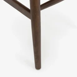 Casa Viva Silla de comedor de madera de olmo marrón oscuro Irma 49x42x78cm Clau&Chloe Best