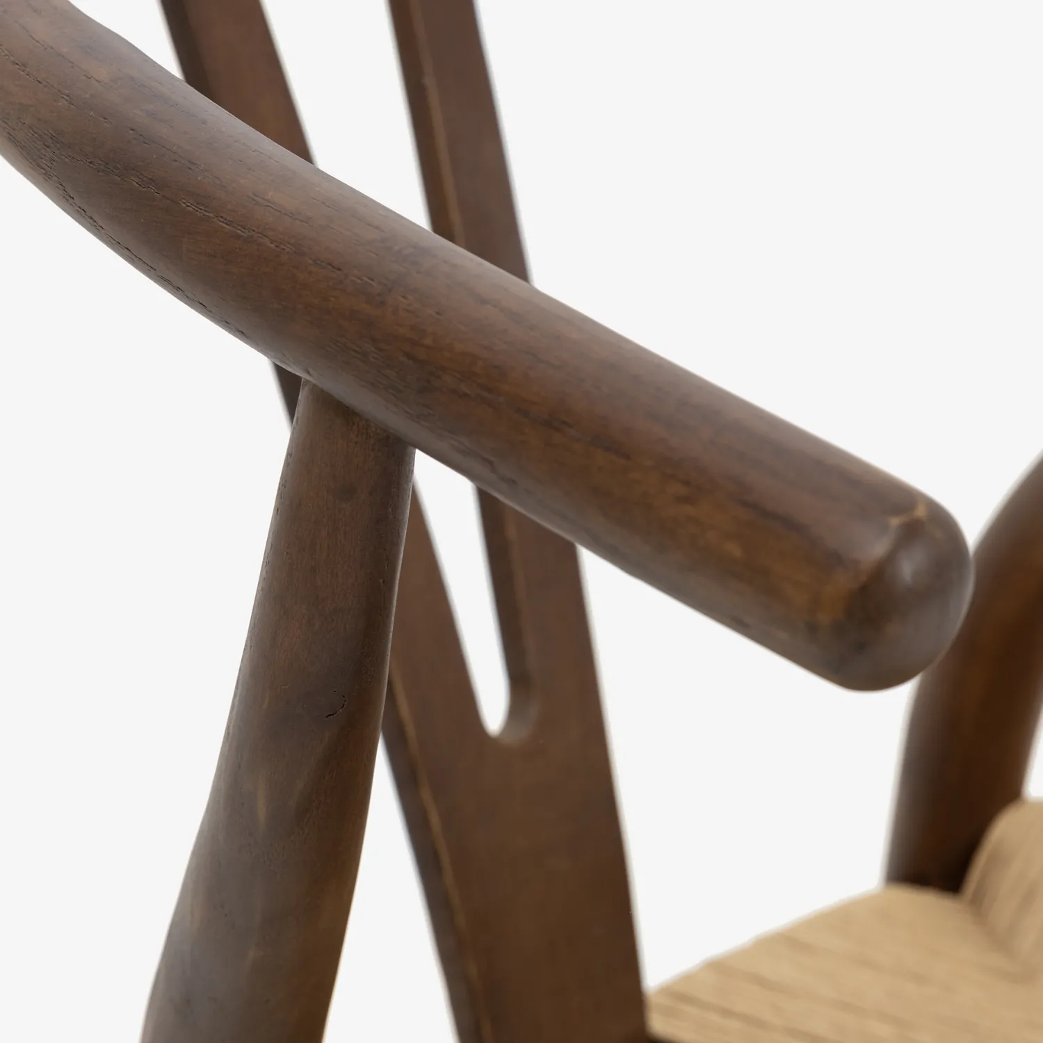 Casa Viva Silla de comedor de madera de olmo marrón oscuro Irma 49x42x78cm Clau&Chloe Best