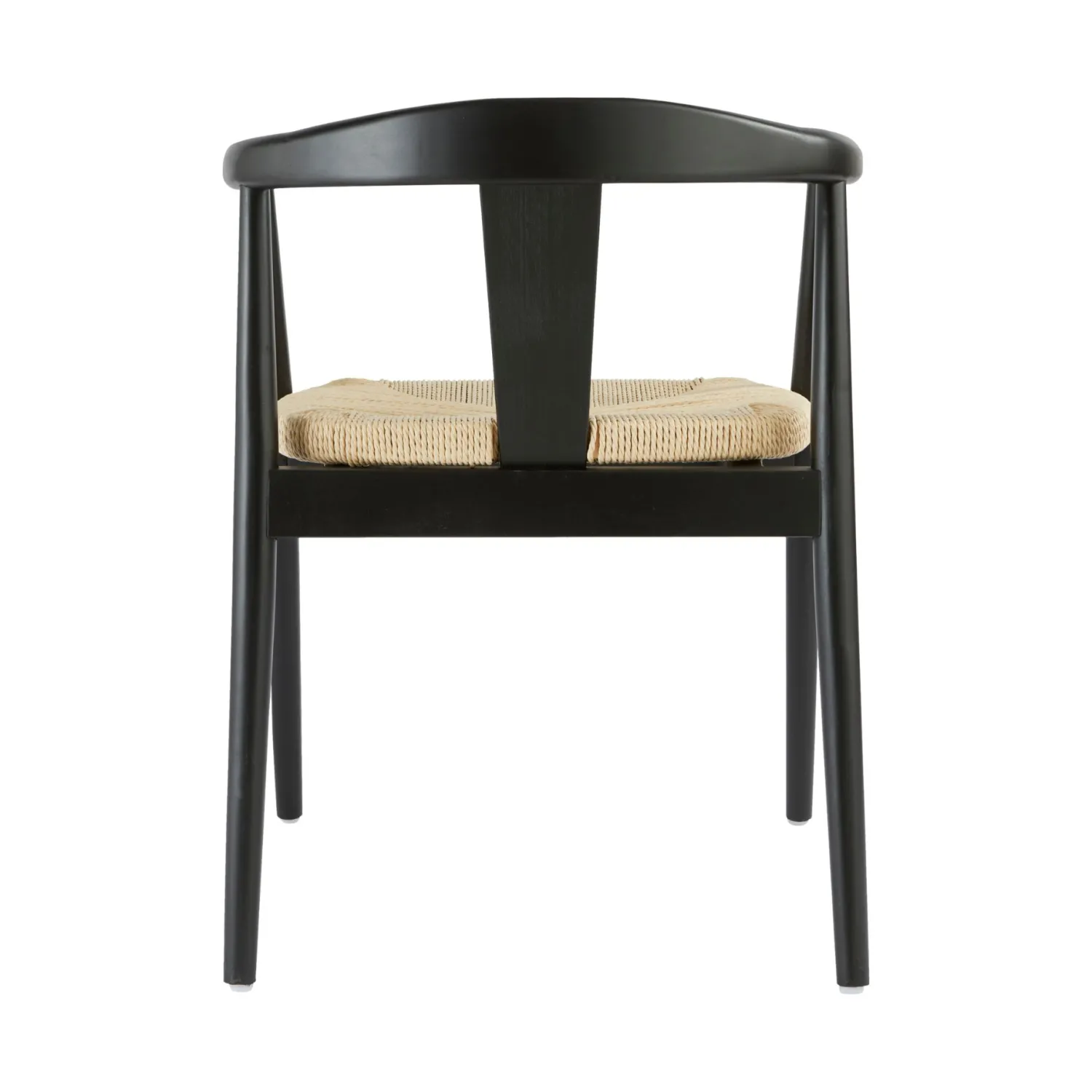 Casa Viva Silla de comedor de madera de haya negra Lilia 56x56x73cm Discount