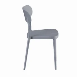 Casa Viva Silla de comedor de polipropileno gris Nesta 45x42x77cm Outlet