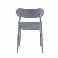 Casa Viva Silla de comedor de polipropileno gris Nesta 45x42x77cm Outlet