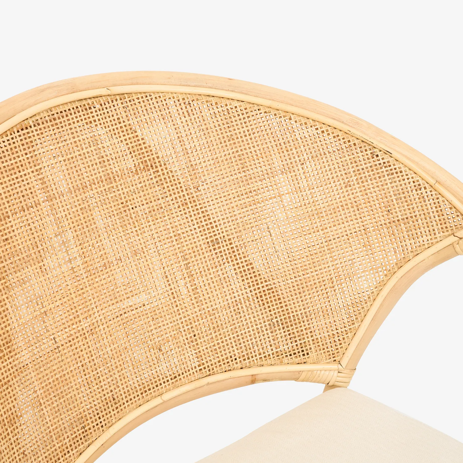 Casa Viva Silla de comedor de ratán beige Milos 77x70x84cm
