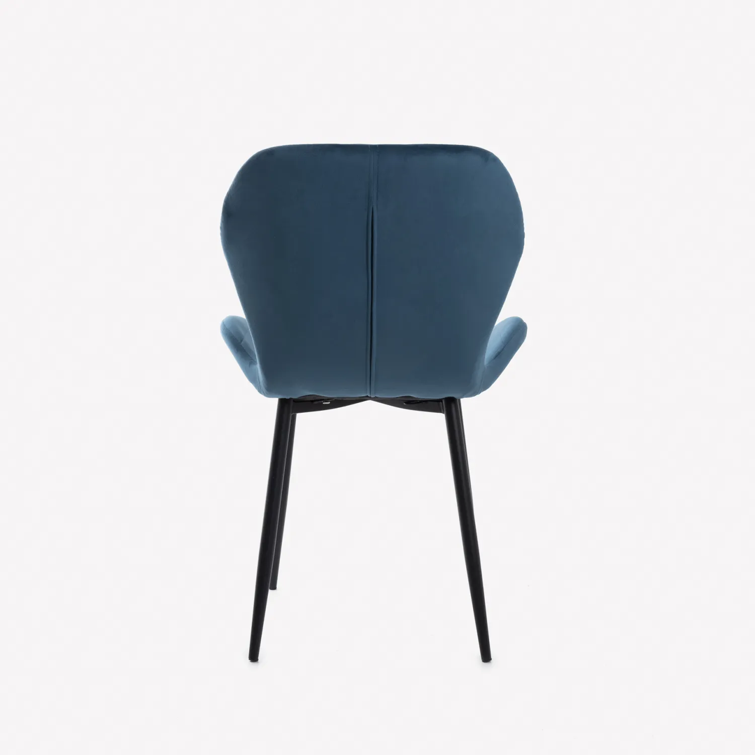 Casa Viva Silla de comedor de terciopelo azul oscuro Lydia 54x50x86cm Clau&Chloe Discount