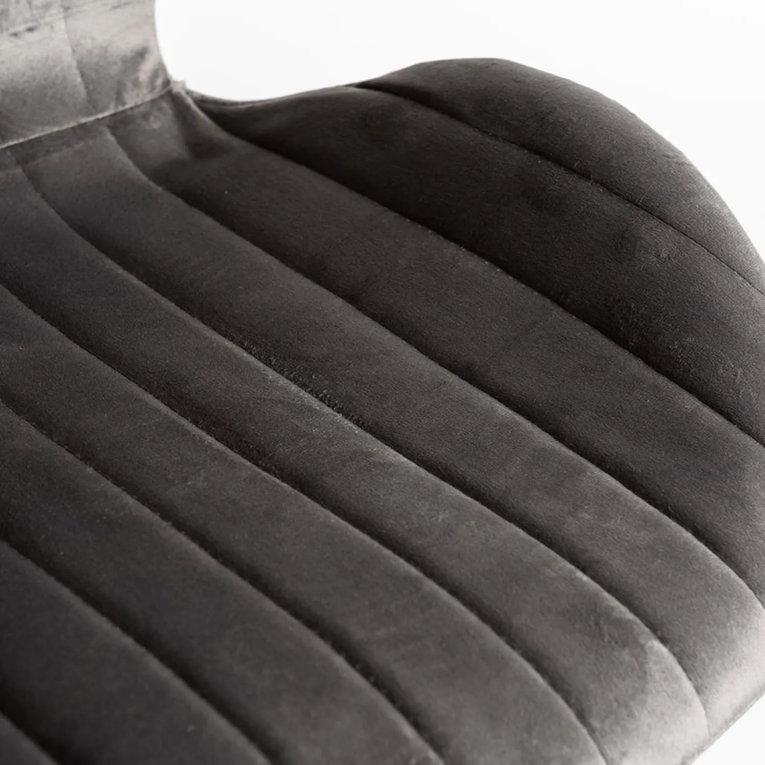 Casa Viva Silla de comedor de terciopelo gris Lydia 54x50x86cm Clau&Chloe