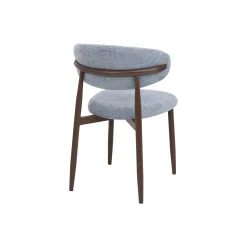Casa Viva Silla de comedor efecto madera azul Martina 54x52x76cm Clau&Chloe New