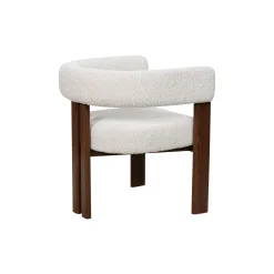 Casa Viva Silla de comedor efecto madera crema Velia 60x70x97cm Clau&Chloe Discount