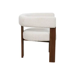 Casa Viva Silla de comedor efecto madera crema Velia 60x70x97cm Clau&Chloe Discount