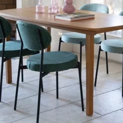 Casa Viva Silla de comedor verde oscuro Candela 49x53 Clau&Chloe Outlet