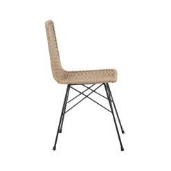 Casa Viva Silla de interior y exterior de ratán sintético 45x41x83cm Online