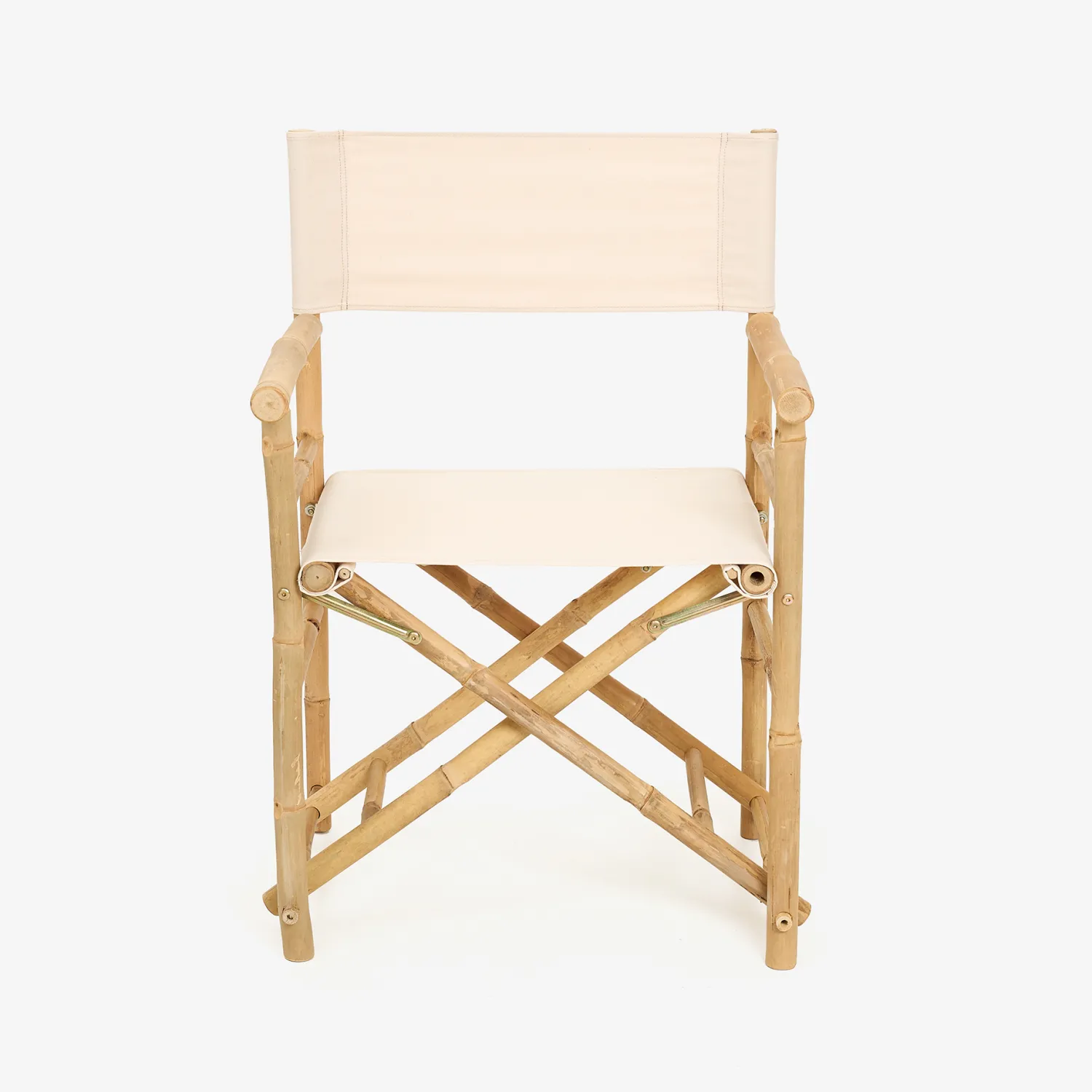 Casa Viva Silla de jardín de director de bambú blanca Chios 58x44x88cm Sale