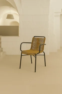 Casa Viva Silla de jardín de ratán sintético y aluminio Anse 55x60x79cm Best