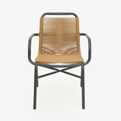 Casa Viva Silla de jardín de ratán sintético y aluminio Anse 55x60x79cm Best