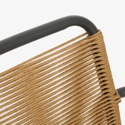 Casa Viva Silla de jardín de ratán sintético y aluminio Anse 55x60x79cm Best