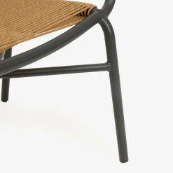 Casa Viva Silla de jardín de ratán sintético y aluminio Anse 55x60x79cm Best