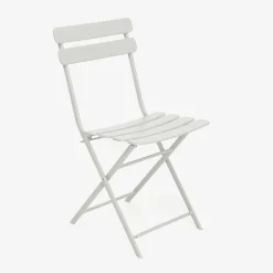 Casa Viva Silla de jardín plegable de metal gris Bistro 40x38x90cm New