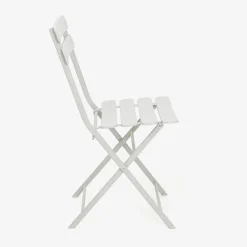 Casa Viva Silla de jardín plegable de metal gris Bistro 40x38x90cm New