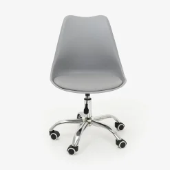Casa Viva Silla de oficina con ruedas gris Tulip 48x55x45cm Outlet