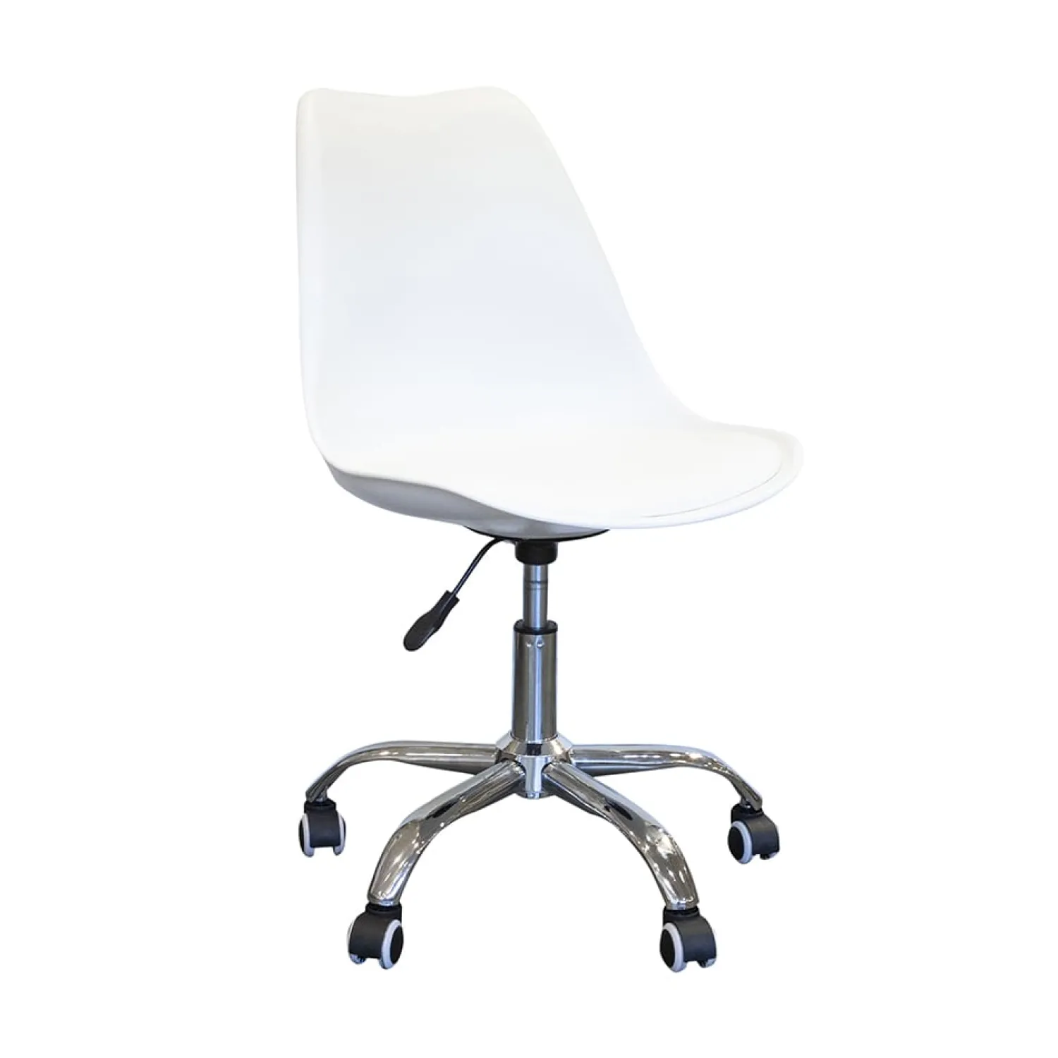 Casa Viva Silla de oficina con ruedas blanca Tulip 48x55x82cm Sale