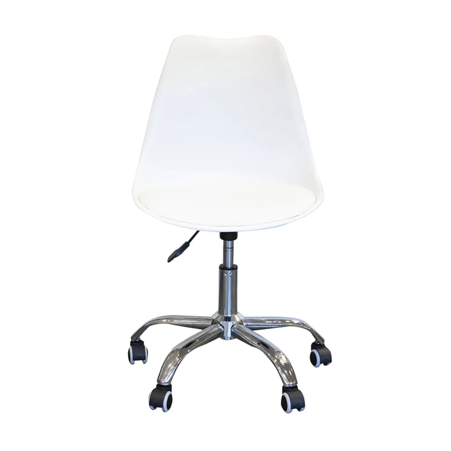 Casa Viva Silla de oficina con ruedas blanca Tulip 48x55x82cm Sale