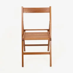 Casa Viva Silla plegable de madera de haya oscura Gema 43x48x79cm