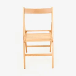 Casa Viva Silla plegable de madera de haya natural Gema 43x48x79cm Clearance